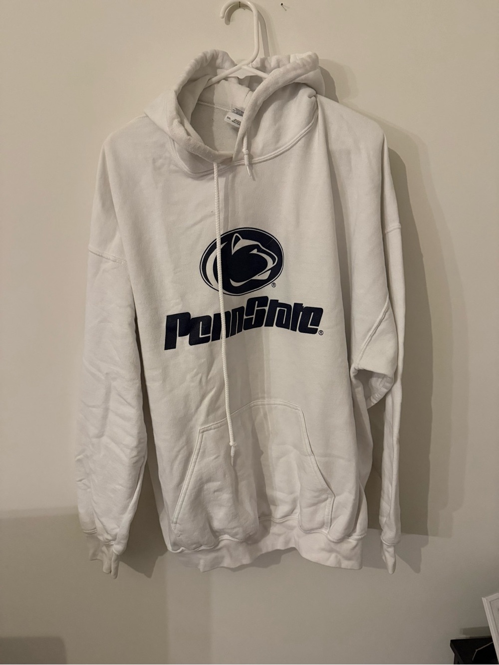 Gildan Heavy Blend Penn State Nittany Lions Graphic Pullover Hoodie White 2XL